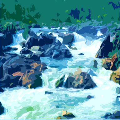 Heavy White Water rapids