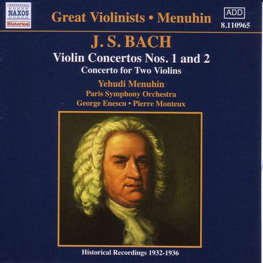 Bach, J.S.: Violin Concertos Nos. 1 and 2 (Menuhin) (1932-1936)