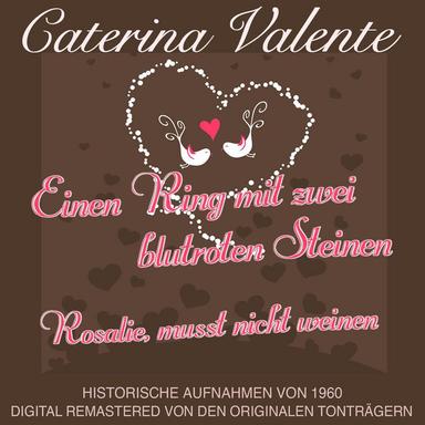 Einen Ring mit zwei blutroten Steinen