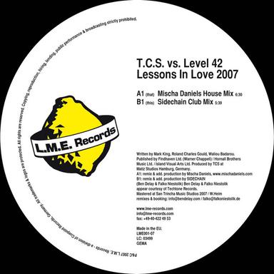 Lessons In Love 2007 - Mischa Daniels House Mix Edit