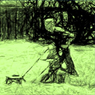 Mowing the Lawn - Front Yard